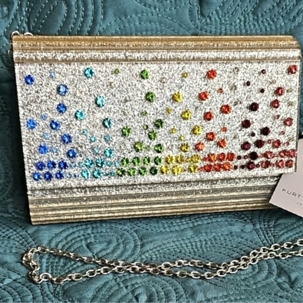 Kurt Geiger London Party Glitter Envelope
Clutch Shoulder Bag NWT - Picture 12 of 14